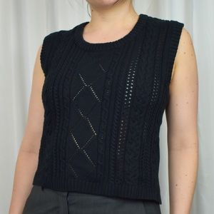 Jones New York Black Sweater Vest